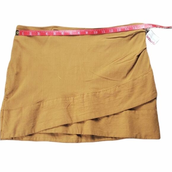 NWT Free People Sienna Brown Wrap Skirt - Picture 3 of 8